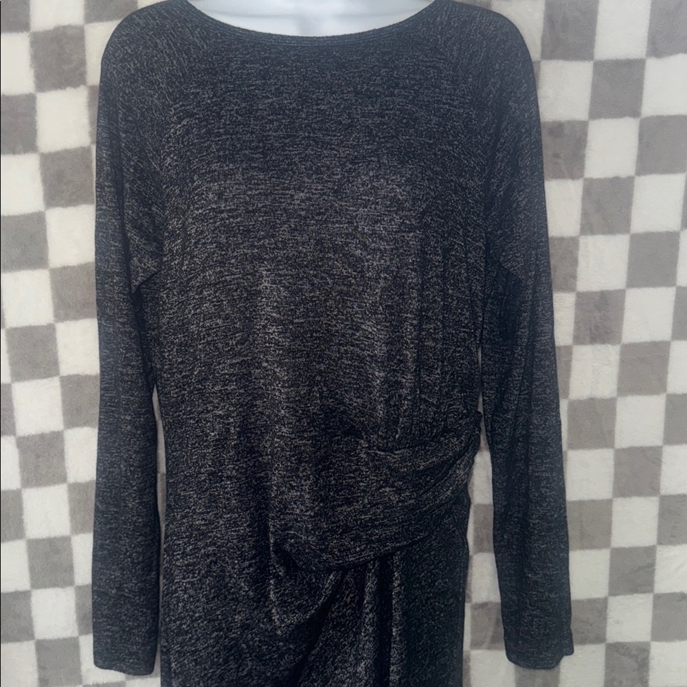 Athleta Women’s Crew Neck Solitude Waist Twist Long Sleeve Dress Size M/Medium - Picture 3 of 10
